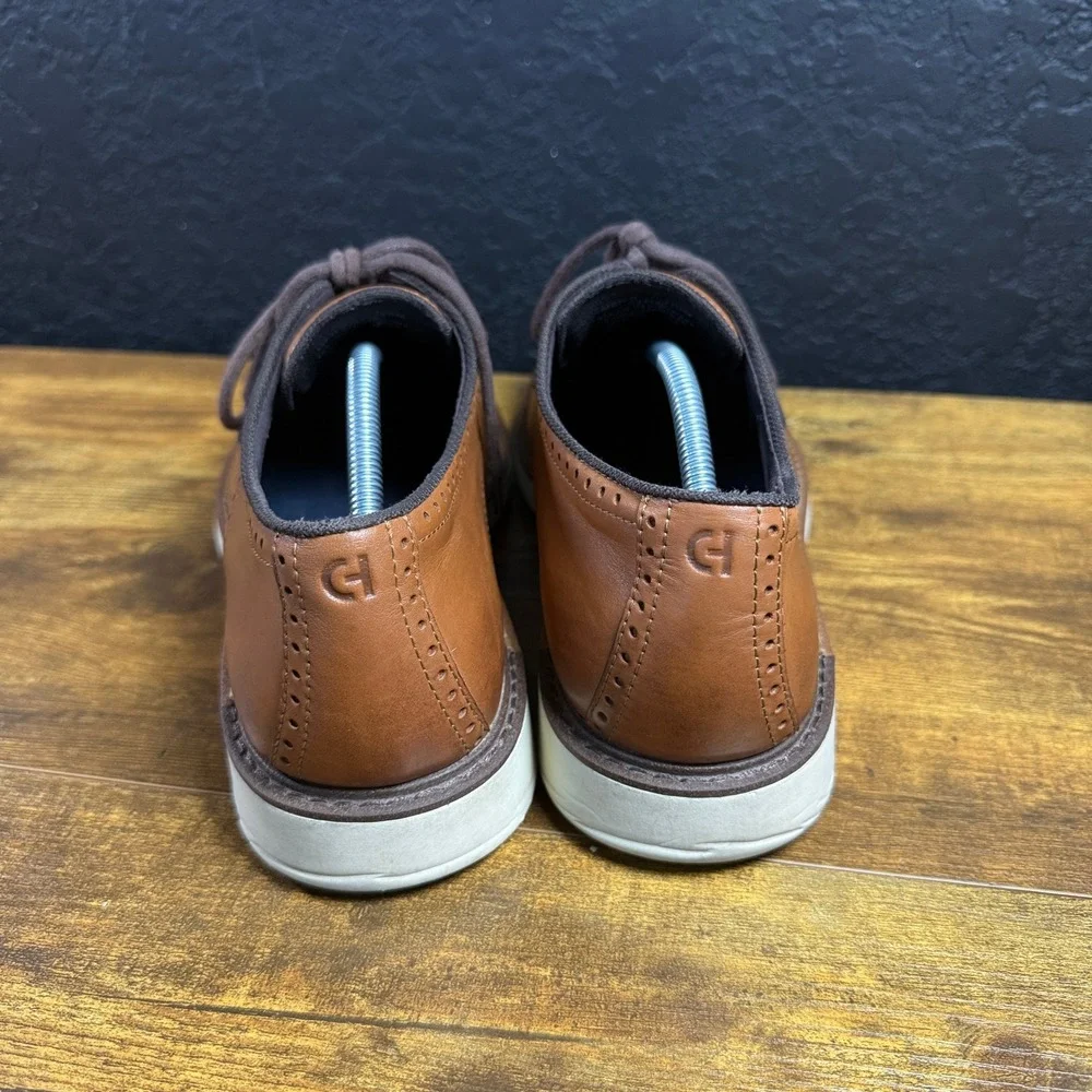 Cole Haan OriginalGrand C34125 Tan Leather Brogue Oxford Shoes Mens 11.5M